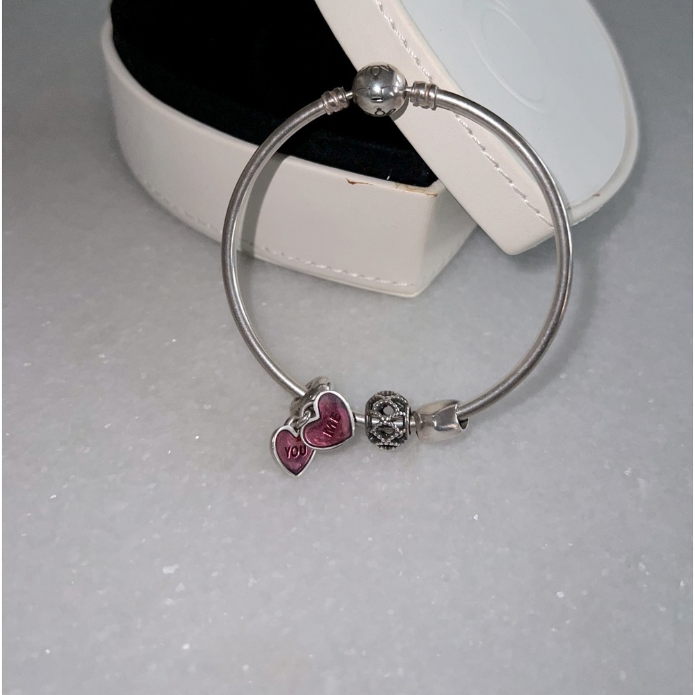Pandora Moments Bangle with Charms
